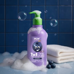 WOW 3-in-1 Blueberry Kids Wash Tear-Free Tip-to-Toe Cleanse