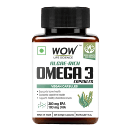 Algae Rich Omega 3 Vegetarian Capsules Plant-Based Heart & Brain
