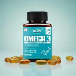 Omega-3 Fish Oil Capsules Supports Heart & Brain Health
