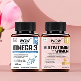 Women's Omega 3 & Multivitamin Hair, Skin & Heart Health Support