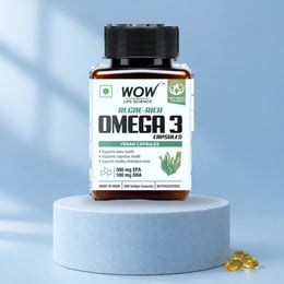Algae Rich Omega 3 Vegetarian Capsules Plant-Based Heart & Brain