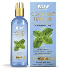 Cool Mint Hair Oil with Comb Applicator Cooling Scalp Care for All