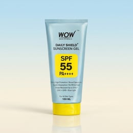 Daily Shield Sunscreen Gel SPF 55 PA++++ Non Greasy, Lightweight, Quick Absorbing, No White Cast, High Protection, Water Resistant  - 100 ml