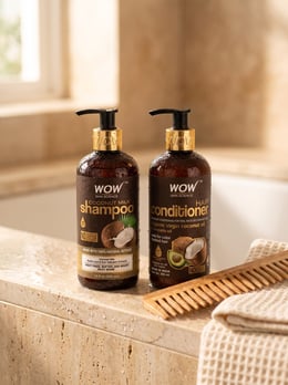 Coconut Milk Shampoo & Conditioner Set Restore Shine and Hydration