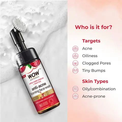 Apple Cider Vinegar Foaming Face Wash 150 ml - Image 2