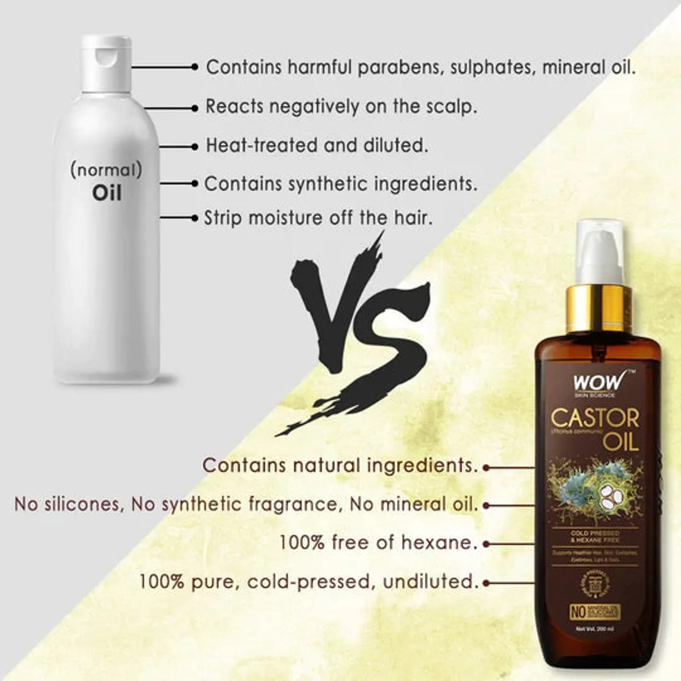 Castor Pure Hexane Free Castor Oil 200 ml - Image 6