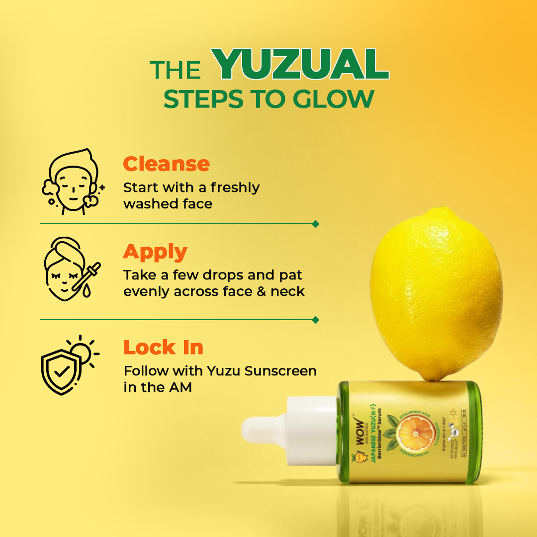 Japanese Yuzu & Vitamin C Brightening Face Serum Visibly Brighter