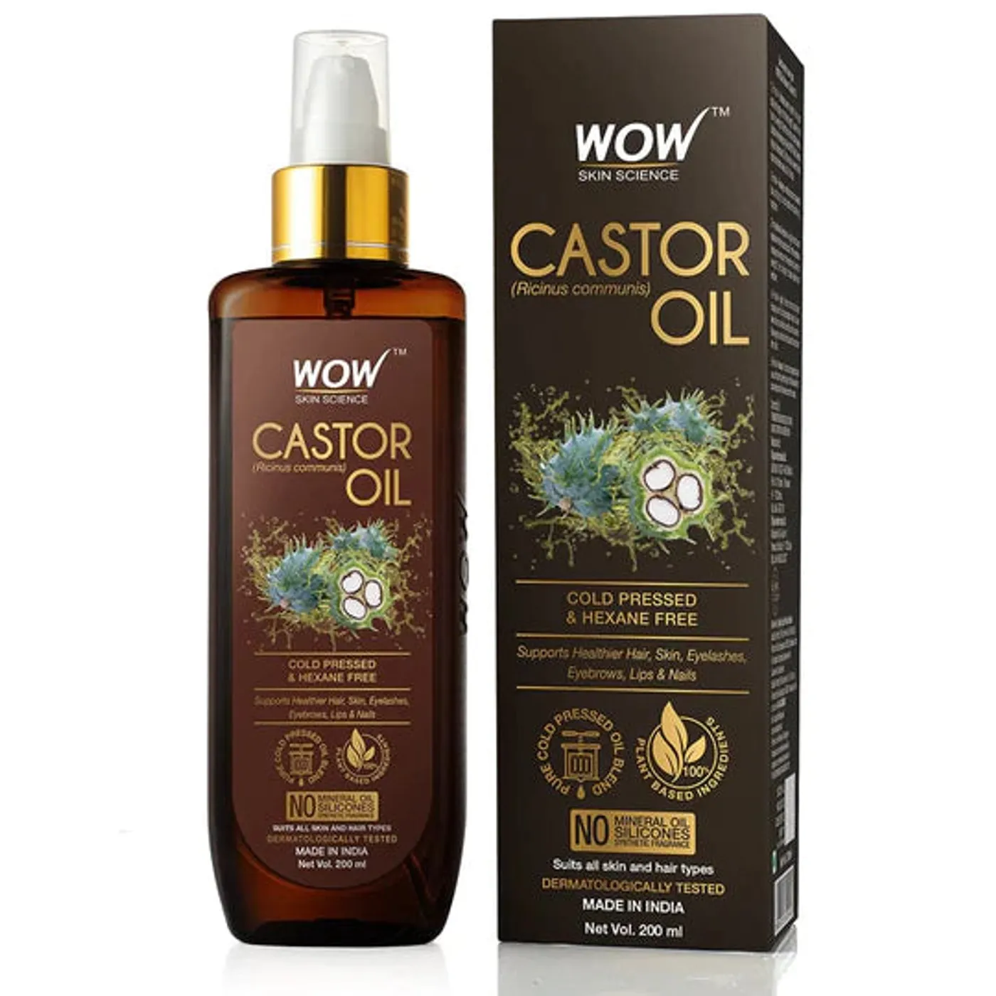 Castor Pure Hexane Free Castor Oil 200 ml - Image 2