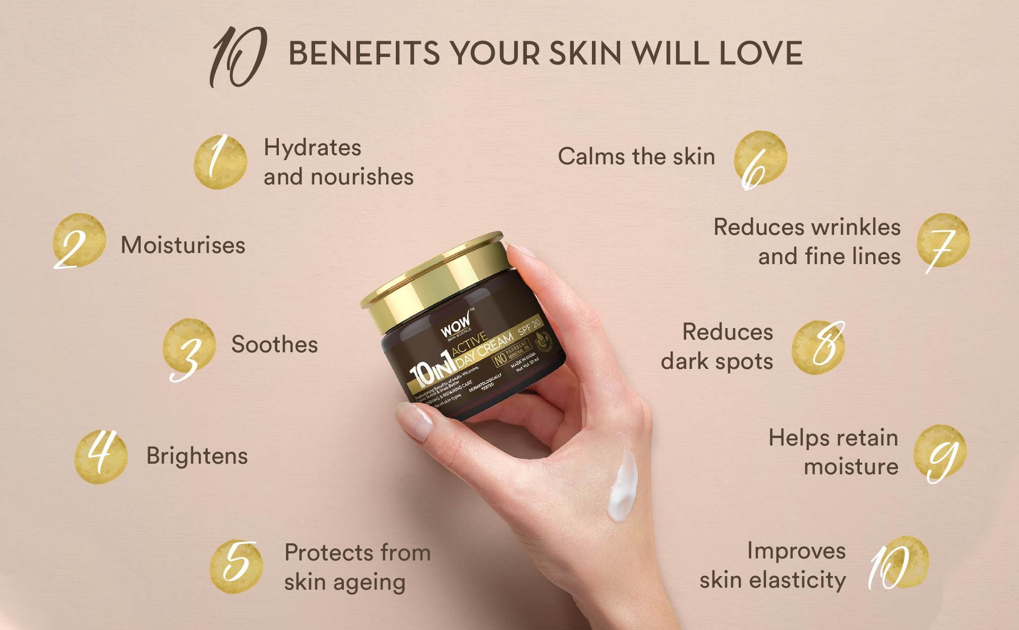 フェイスクリーム WOW CREAM TWICE A DAY FACE CREAM 50ml WOW CREAM TWICE A DAY FACE CREAM Wow Skin Science Vitamin C