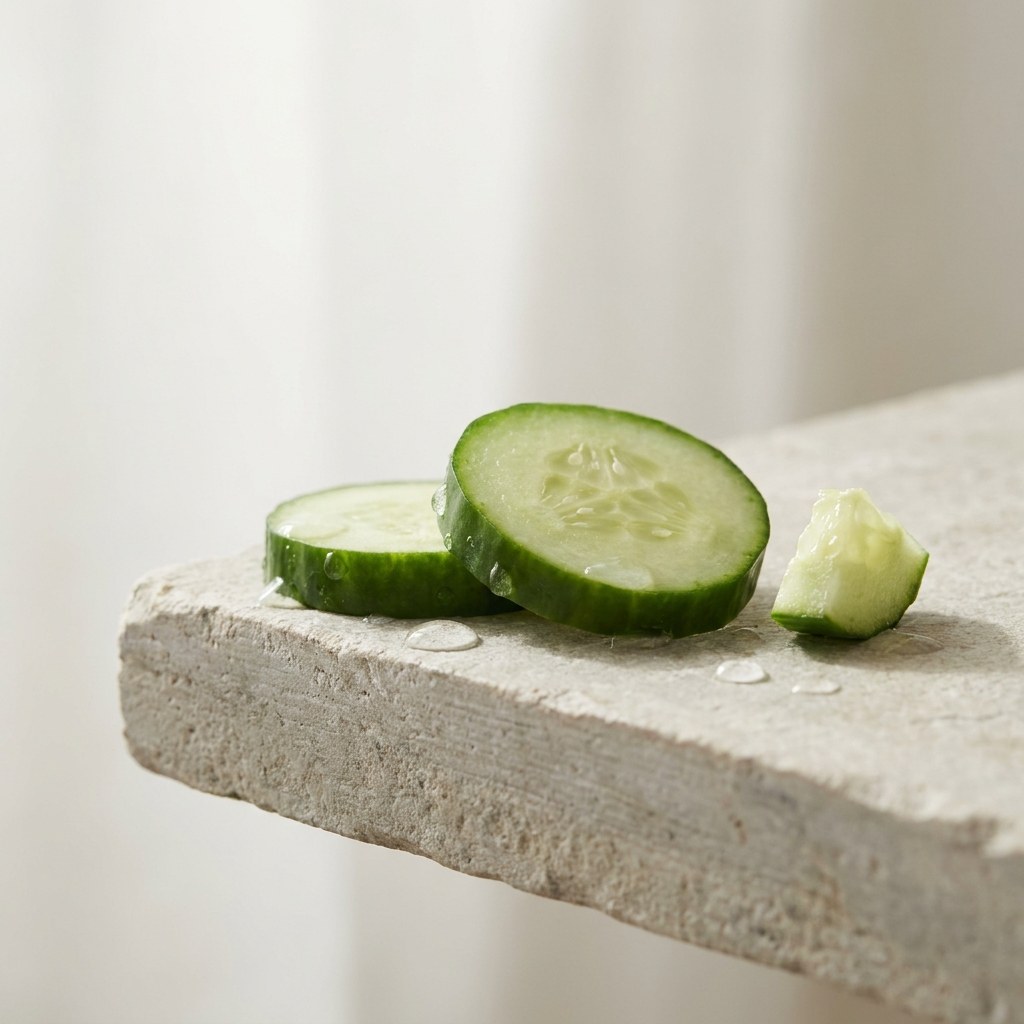Cucumber extract soothes